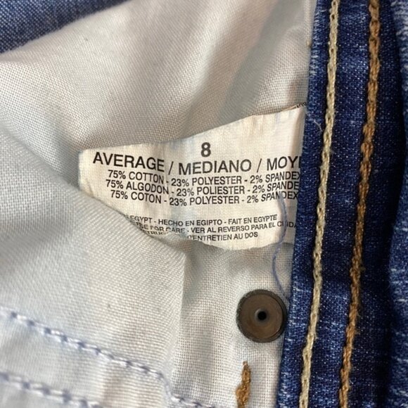 Gloria Vanderbilt High Rise Straight Leg Mom Jeans Sz 8 Average Blue - Picture 7 of 11